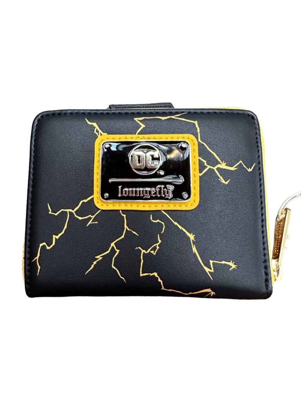 Loungefly Wallet NWT DC Comics Black Adam Zip Around Wallet 2022 Cosplay Yellow